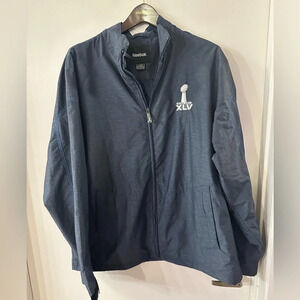 SUPER BOWL XLV WINDBREAKER JACKET Reebok Men’s Large